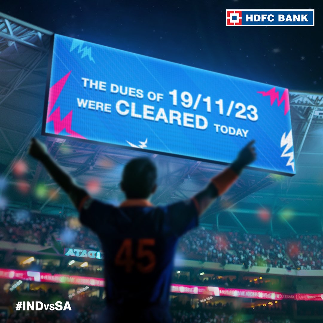 HDFC_Bank's tweet image. Deposited our 2nd T20 World Cup! 🏆💙🇮🇳 #ICCT20WC #FINAL #INDVSSA