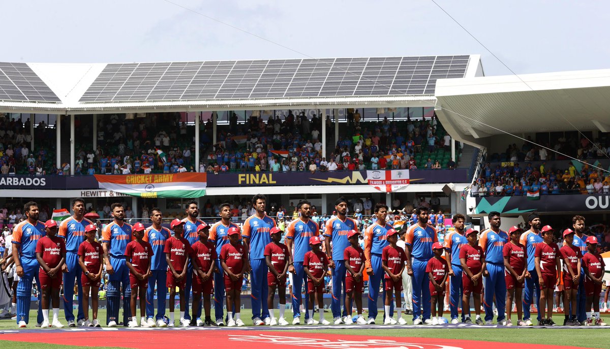 mmbteaching's tweet image. Congratulations INDIA ...!!!

- India won an ICC trophy after 11 long years . 🇮🇳

#T20WorldCup2024 
#T20WorldCup2024Final