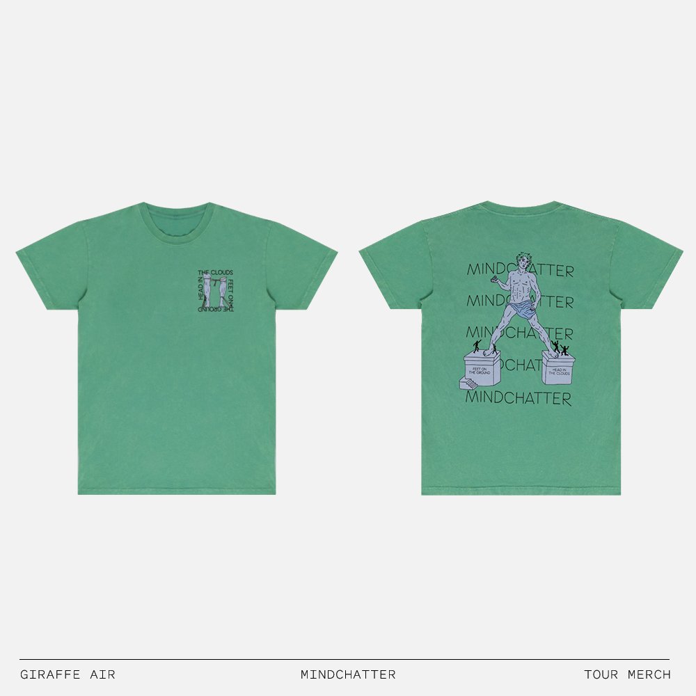 giraffeair's tweet photo. Tour merch for @mindchatter_ https://t.co/PVvMe4k84t