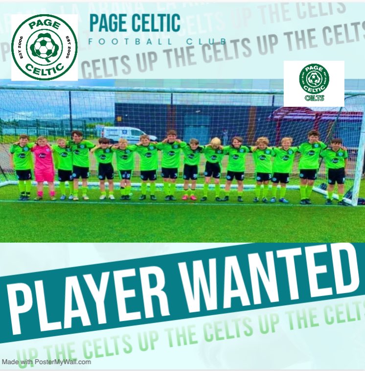 Page Celtic U14 βοΈ (@pagecelticu14) on Twitter photo π¨ Player Wanted Sat & Sun π¨
We are still on the look out to add a player to our well established side playing U14 for the 2024/25 season in the <a href="/LCPL2012/">Liverpool CPL</a> & <a href="/Skem_JFL/">Skelmersdale JFL</a>
Train every Wednesday <a href="/PSoccerCentre/">Prescot SoccerCentre</a>
Great set of players and parents. DM for more info β½οΈβοΈ
#UpTheCelts π¨ Player Wanted Sat & Sun π¨
We are still on the look out to add a player to our well established side playing U14 for the 2024/25 season in the <a href="/LCPL2012/">Liverpool CPL</a> & <a href="/Skem_JFL/">Skelmersdale JFL</a>
Train every Wednesday <a href="/PSoccerCentre/">Prescot SoccerCentre</a>
Great set of players and parents. DM for more info β½οΈβοΈ
#UpTheCelts