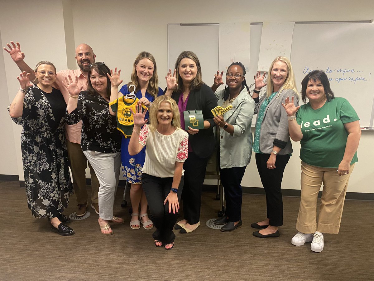 When a member of Cohort 8 welcomes a new baby 🐻 the team had to buy <a href="/Baylor/">Baylor University</a> gear for the future cohort member. <a href="/BaylorSOE/">Baylor University's Moody School of Education</a>