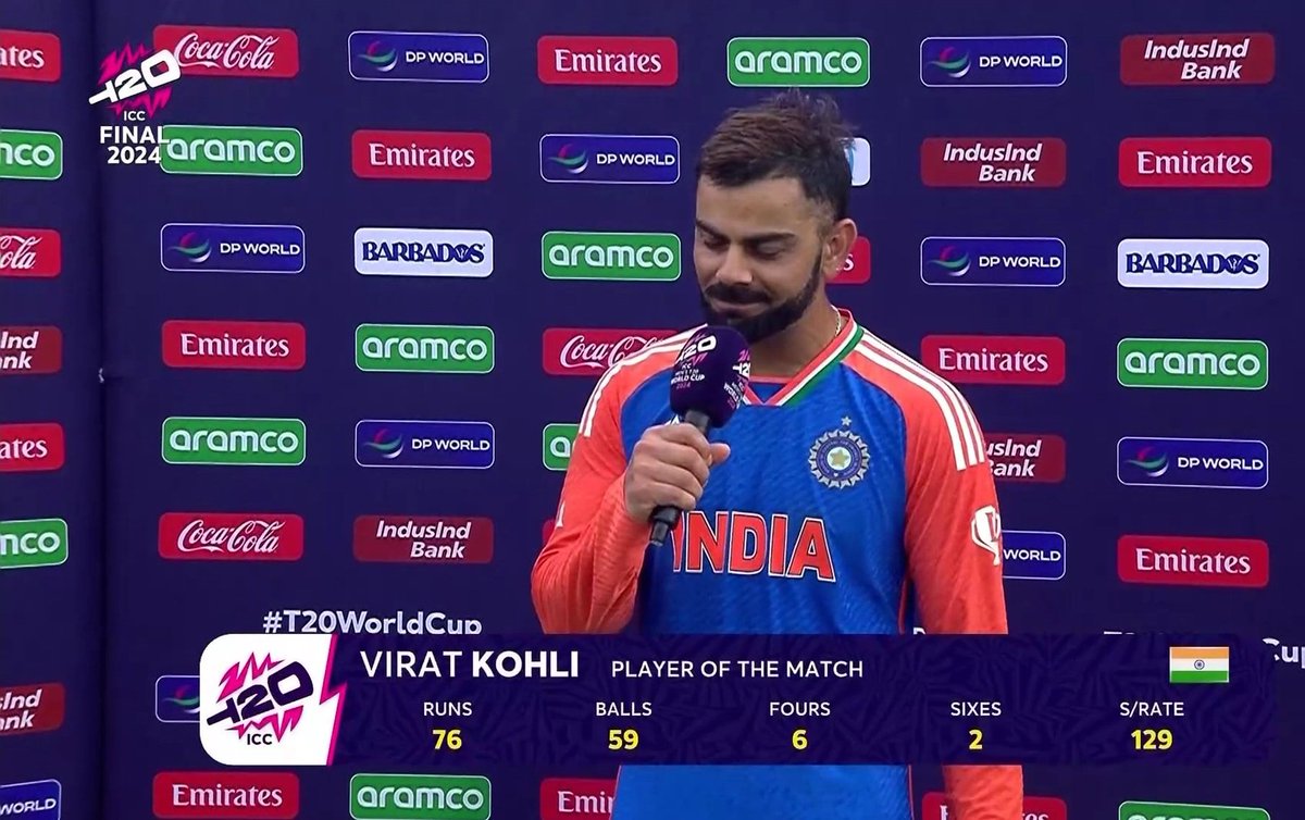 elvisharmy's tweet photo. Virat Kohli announced retirement from T20

Miss You Virat 🩵🥺

#IndvSa #ViratKohli #T20WorldCup https://t.co/YCBUCQX2xW
