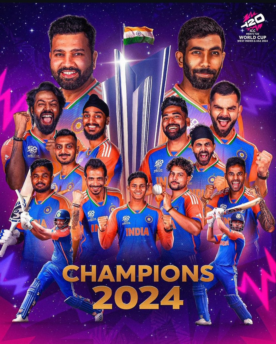 rishabh_IND_R13's tweet image. ICC Men&apos;s T20 World Cup 2024 Champions 

#TeamIndia
#T20WorldCup | #SAvIND