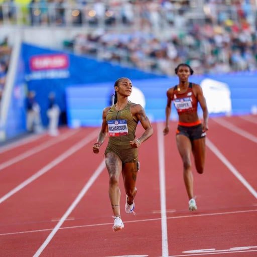 RayFamily4's tweet photo. Congrats to my track daughter Elise Cooper (McDonogh) who set a new PR of 22.71 seconds (US# 10 All Time &amp; US #1 in 2024) in the 200m while finishing 15th (out of 27) in the semifinals at US Olympic Trials.  @AllBannerSports @milesplit @MilesplitMD @SunVarsity @BaltSunSports https://t.co/UmvknBrq29
