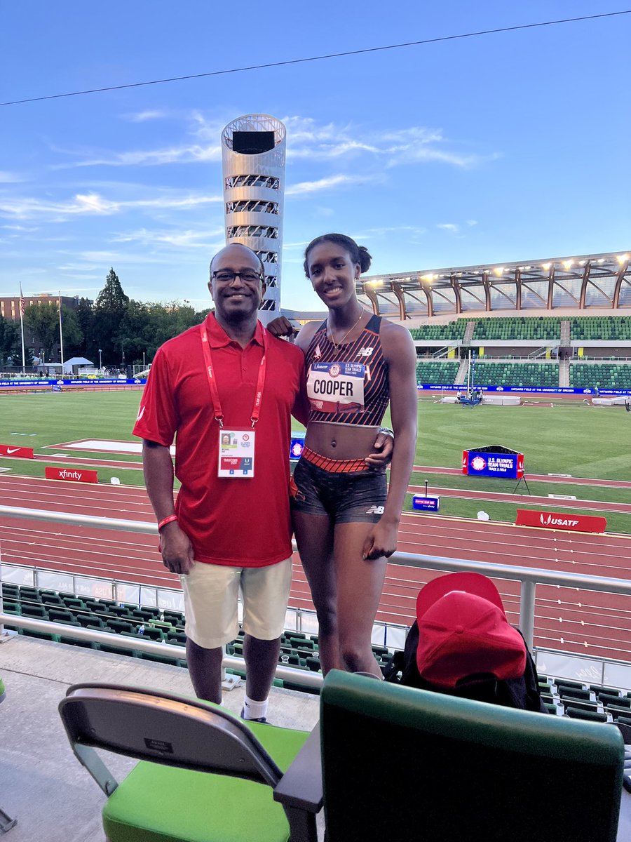 RayFamily4's tweet photo. Congrats to my track daughter Elise Cooper (McDonogh) who set a new PR of 22.71 seconds (US# 10 All Time &amp; US #1 in 2024) in the 200m while finishing 15th (out of 27) in the semifinals at US Olympic Trials.  @AllBannerSports @milesplit @MilesplitMD @SunVarsity @BaltSunSports https://t.co/UmvknBrq29