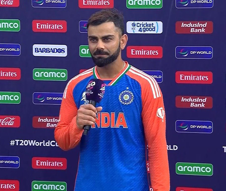 WazhmaAyoubi's tweet photo. Take a bow everyone the 👑 retires from T20 international format on a beautiful note @imVkohli 🫡🫡🫡👏🏻👏🏻👏🏻🇮🇳🇮🇳🇮🇳 https://t.co/HcVWI8ncZI