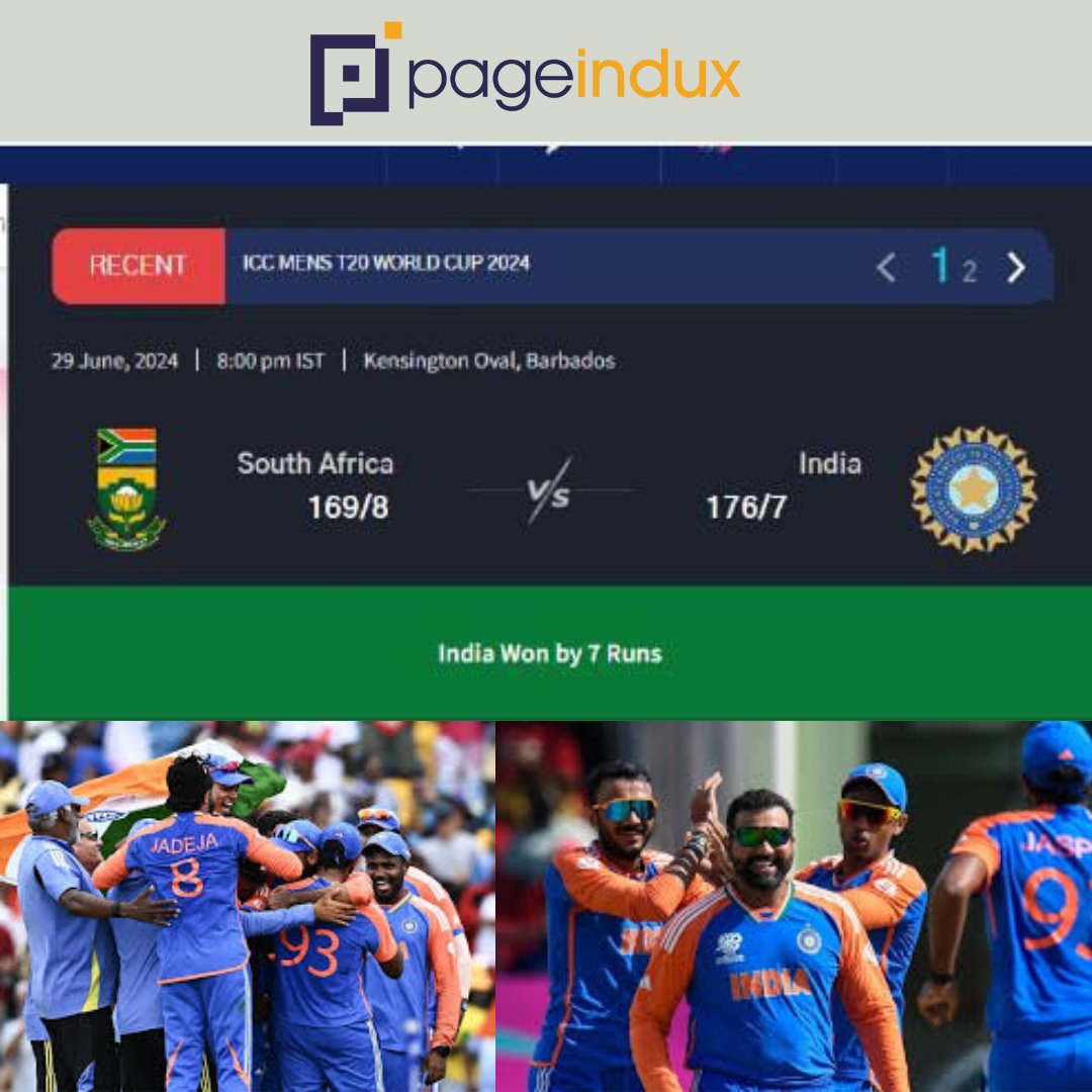 InduxPage's tweet photo. 💪🇮🇳 has won the T20 World Cup 2024 https://t.co/COGfpmDnJH