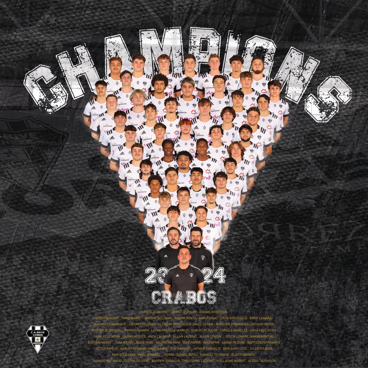 ⭐️ 𝗖𝗛𝗔𝗠𝗣𝗜𝗢𝗡𝗦 𝗗𝗘 𝗙𝗥𝗔𝗡𝗖𝗘 𝗘𝗟𝗜𝗧𝗘 𝗖𝗥𝗔𝗕𝗢𝗦 ⭐️

1996 - 2011 - 𝟮𝟬𝟮𝟰

Cette génération restera à jamais gravée dans l'histoire du club ! 🏆