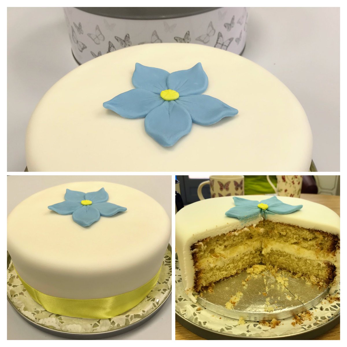 When one of our lovely clients says thank you with cake! #Forgetmenot  #dementia