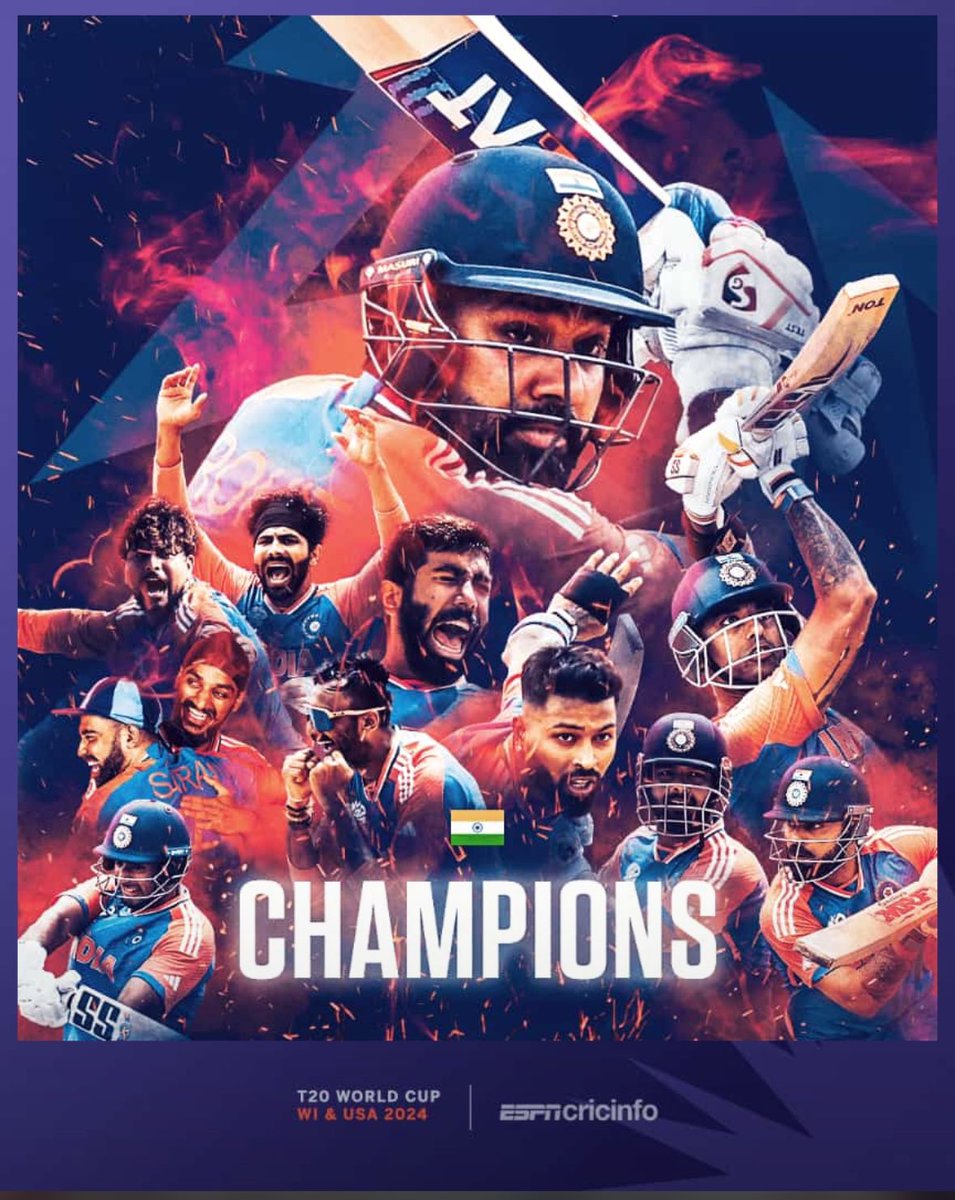 Heartiest congratulations, Team India on winning the #T20WC 2024. 🇮🇳

The entire nation salutes you for ending the long wait of 17 years!