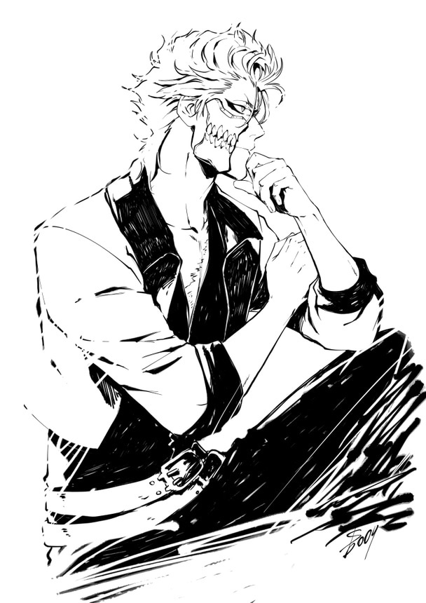 Sideburn004's tweet photo. #bleach #grimmjow #ブリーチ #グリムジョー #fanart #ファンアート https://t.co/hGdjYu2aUN