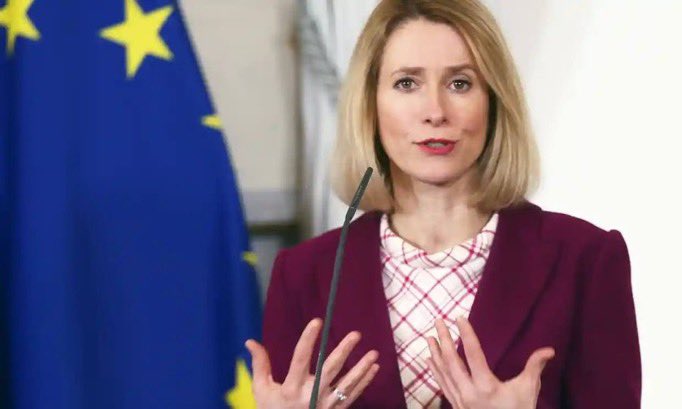 martenkokk's tweet photo. One of the quotes from Estonian ๐ช๐ช PM Kaja Kallas we should remember for the foreseeable future: โWeakness provokes Russia or any other aggressor, strength doesnยดt". https://t.co/8DxdYlOQC6