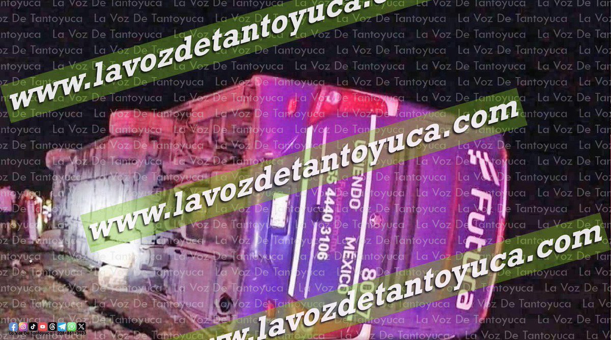 LaVozdeTantoyuc's tweet image. #SEGURIDAD ll Vuelca autobús Futura en la México - Tuxpan

𝐋𝐨𝐬 𝐝𝐞𝐭𝐚𝐥𝐥𝐞𝐬 𝐚𝐪𝐮𝐢́:👇
lavozdetantoyuca.com/99052.html/

#CODEP #InnovandoLaManeraDeHacerPeriodismo #UnaNuevaGeneraciónEnPeriodismo #LaVozDeTantoyuca #México #Hidalgo #Tulancingo