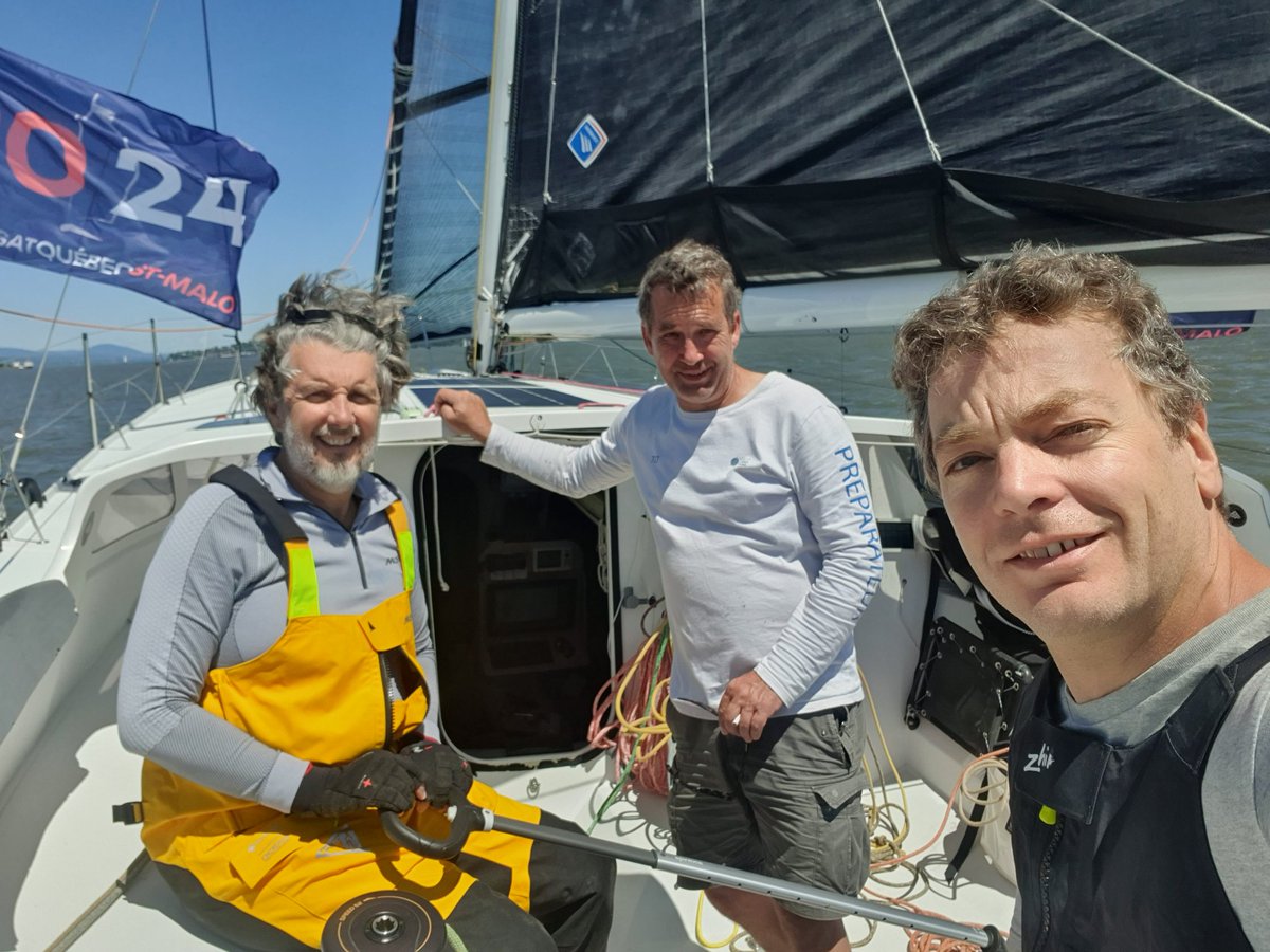 Après 15 jours de préparation technique intense, dernière navigation de vérification à bord de #Movember #Class40 FRA191 sur le #FleuveSaintLaurent
Départ demain dimanche 30 juin à 14h heure locale (20h heure française) pour la course Transatlantique QUEBEC-SAINTMALO !