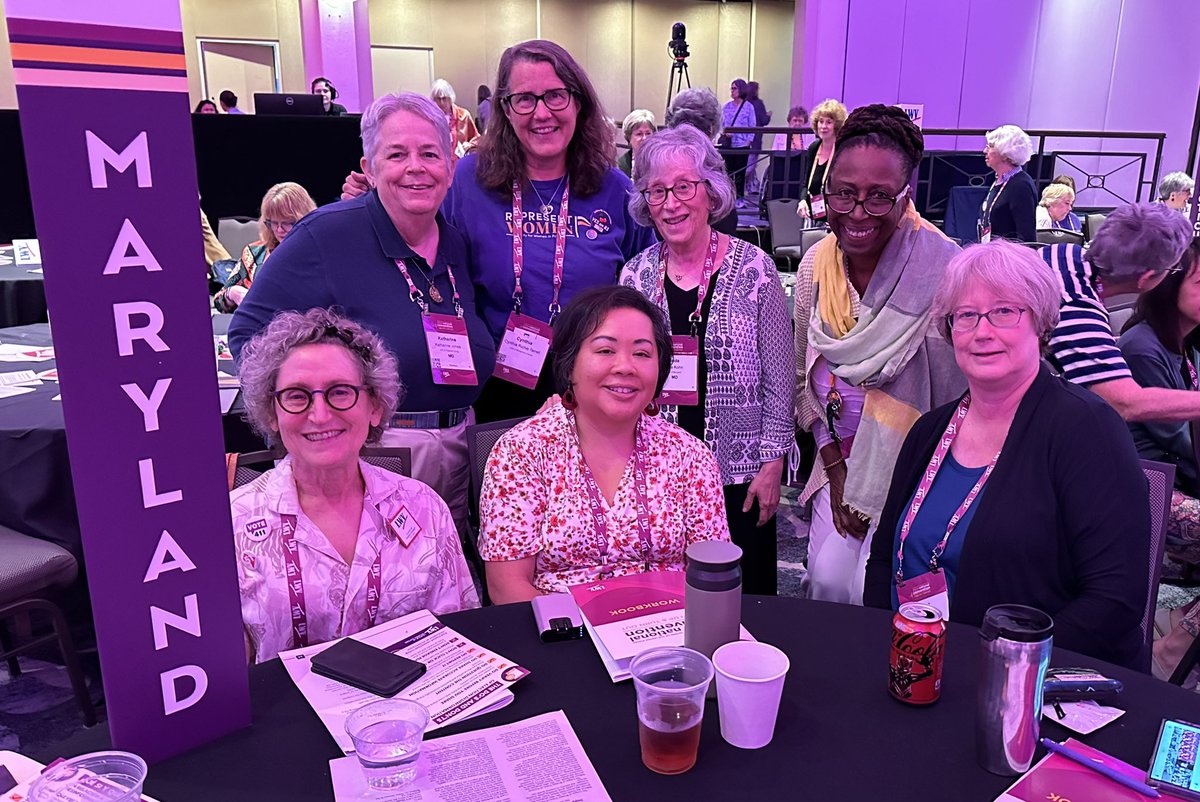 Great to be with fellow <a href="/MoCoMDLWV/">The League of Women Voters of Montgomery County MD</a> &amp; <a href="/LWVMD/">LWV of Maryland</a> members at the national <a href="/LWV/">League of Women Voters of the US</a> conference 💜 talking abt voting!