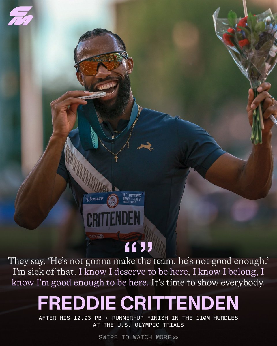 CitiusMag's tweet image. 🗣️“I have a job. I go to practice in the morning, I go to work at night. That’s because people don’t believe in me. They say, ‘He’s not gonna make the team, he’s not good enough.’ I’m sick of that.”

@__respect_earnd showed up and showed OUT in last night’s 110m hurdles final.…