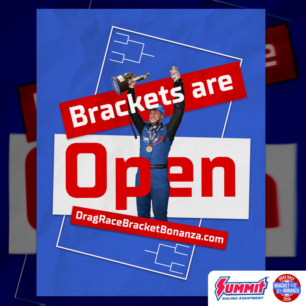 Drag Race Bracket Bonanza (@dragracebb) on Twitter photo Brackets are now officially OPEN for the <a href="/NHRA/">NHRA</a> #NorwalkNats at <a href="/NorwalkRaceFans/">SummitMotorsprtsPark</a>! You have until 11am EST tomorrow to submit your picks for a chance at winning <a href="/SummitRacing/">summitracing</a> gift certificates! Good luck! 💪🏼
DragRaceBracketBonanza.com Brackets are now officially OPEN for the <a href="/NHRA/">NHRA</a> #NorwalkNats at <a href="/NorwalkRaceFans/">SummitMotorsprtsPark</a>! You have until 11am EST tomorrow to submit your picks for a chance at winning <a href="/SummitRacing/">summitracing</a> gift certificates! Good luck! 💪🏼
DragRaceBracketBonanza.com