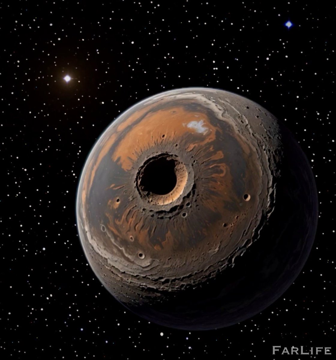 FarLife1's tweet image. What would you name this exoplanet?