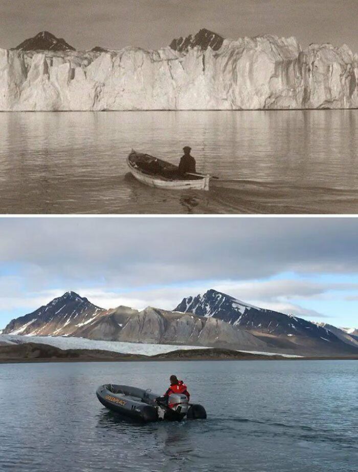 A thread on the passage of time

1. The Arctic, 100 years ago &amp; today