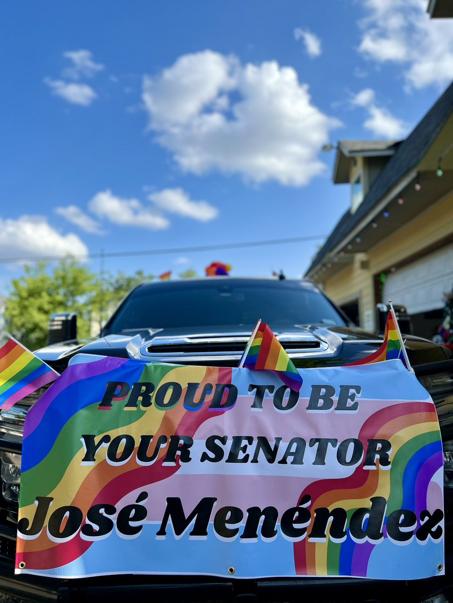 Menendez4Texas's tweet photo. We are ready for Pride San Antonio Pride Bigger Than Texas Night Parade! Always proud to join our #LGBTQI+ community, and hope you see yβall there!! π³οΈβππ³οΈββ§οΈ
#pride #pridesa #SanAntonio https://t.co/jbNYO3DAeh