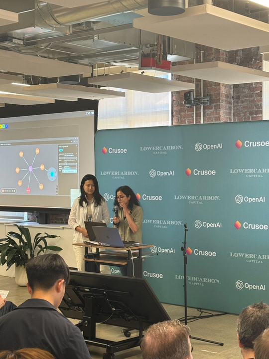 shagun_mm's tweet photo. So excited to participate in the @OpenAI x @lowercarbon x @CrusoeAI hackathon and win 2nd place!🏆

For this AI x Climate hackathon my team and I built a tool to give energy project developers instant insight, through a knowledge graph approach, into the permitting review process https://t.co/FGQJz0OsYi