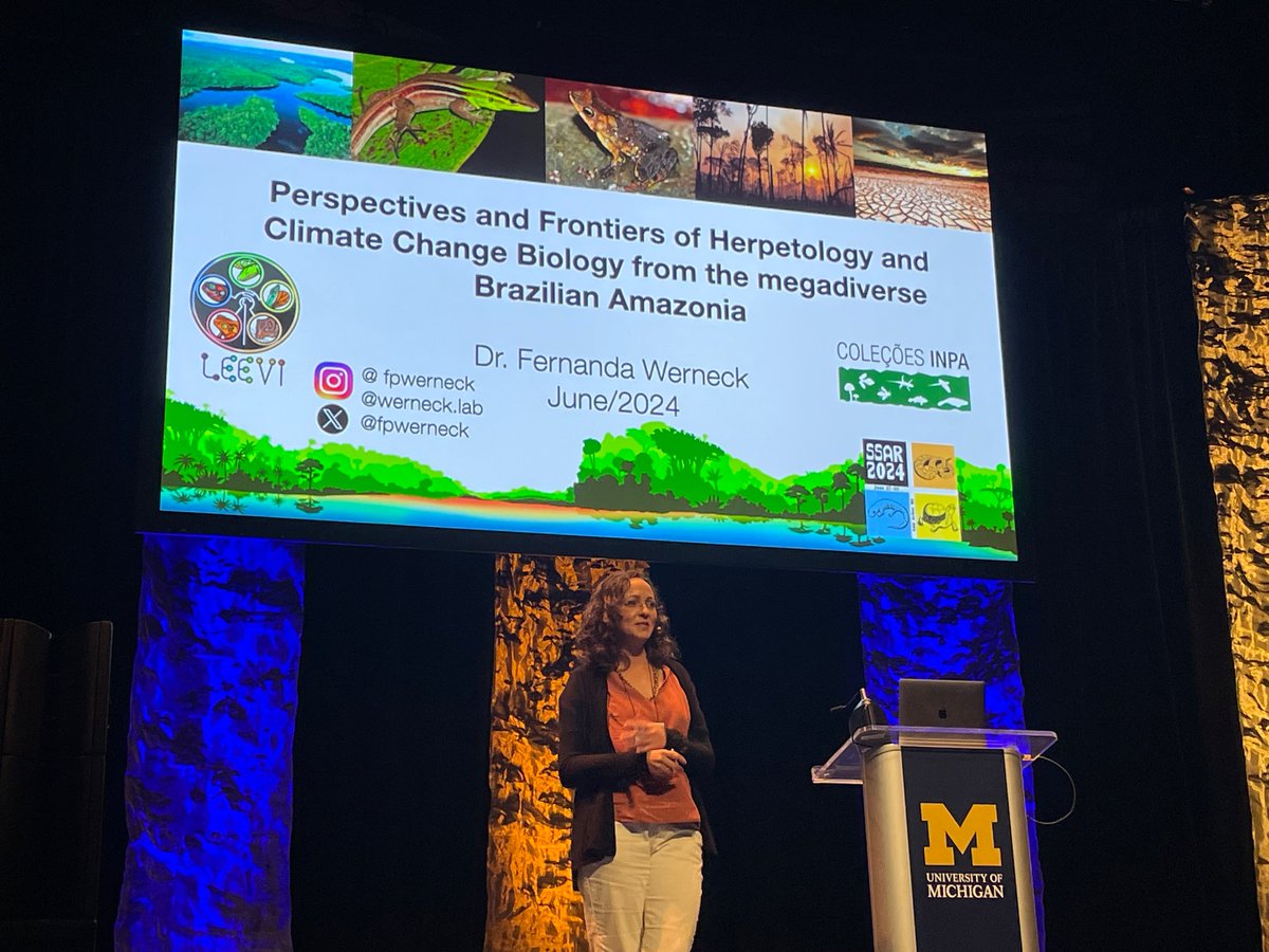 biobiiana's tweet photo. During her talk, the fabulous @fpwerneck warned us about  the impact of environmental change on the amphibians and reptiles from the Amazonian rainforest 🥵🥵🥵 https://t.co/1oDk42XniA