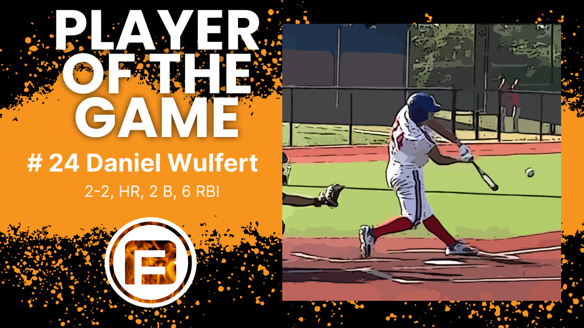 Final:

Oklahoma Express 17u McQuain - 11
Canes KS 2025 Zerr - 8

PoG: <a href="/DansWulfy24/">Daniel Wulfert</a>
#24 Daniel Wulfert | Oklahoma Express 17u McQuain
2-2, HR, 2 B, 6 RBI

#bigfire