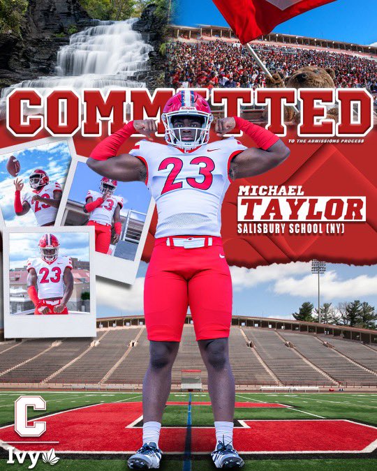 By the grace of God 🔴🐻💪🏾#commited 
<a href="/DanSwanstrom/">Dan Swanstrom</a> <a href="/JaredBackus1/">Jared Backus</a> <a href="/BigRed_Football/">Cornell Football</a>