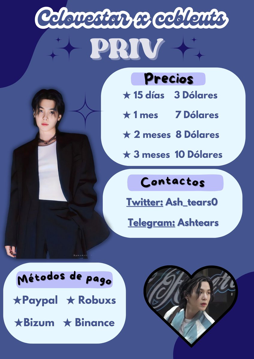 𝙋𝙍𝙄𝙑 𝘾𝘾𝙇𝙊𝙑𝙀𝙎𝙏𝘼𝙍 𝙓 𝘾𝘾𝘽𝙇𝙀𝙐𝙏𝙎 
𝑪𝒐𝒏𝒕𝒂𝒄𝒕𝒐𝒔: 
twitter: @Ash_tears0 
Telegram: @/ashtears