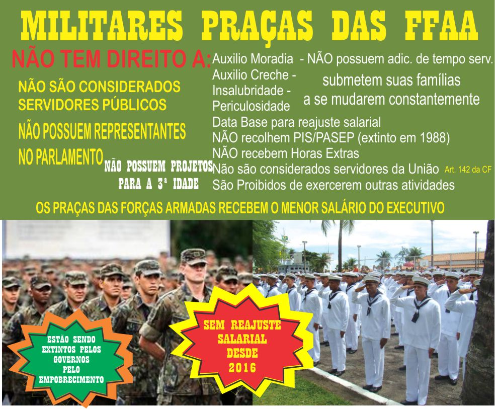 A VERDADE sobre os Praças das FFAA.