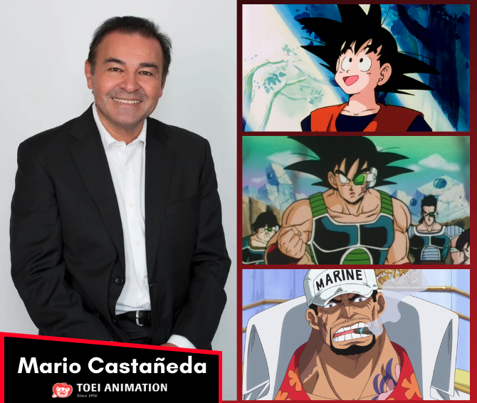 ToeiAnimationLA's tweet photo. Feliz cumpleaños al actor de doblaje Mario Castañeda (@ccp_mario), conocido por su trabajo como #Goku y #Bardock en #DragonBall 🐉, #Akainu en #OnePiece ☠️, #KanondeGeminis en #LosCaballerosdelZodiaco ♈️♏️♊️♎️, y otros increíbles personajes. https://t.co/XKklS4t9Tm