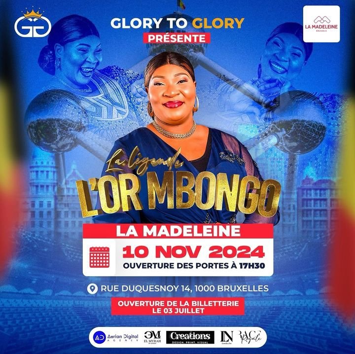 lgc_lachaine's tweet photo. [ANNONCE 📣🚨] 

L'artiste L'OR MBONGO en concert le 10 novembre prochain à La Madeleine 🇧🇪✨ 

🎟️ Billetterie : Mercredi 03/07 

#LaGrandeCauserie #LGC #LOrMbongo #LaMadeleine 🎵🚨 https://t.co/geXVnDbyde