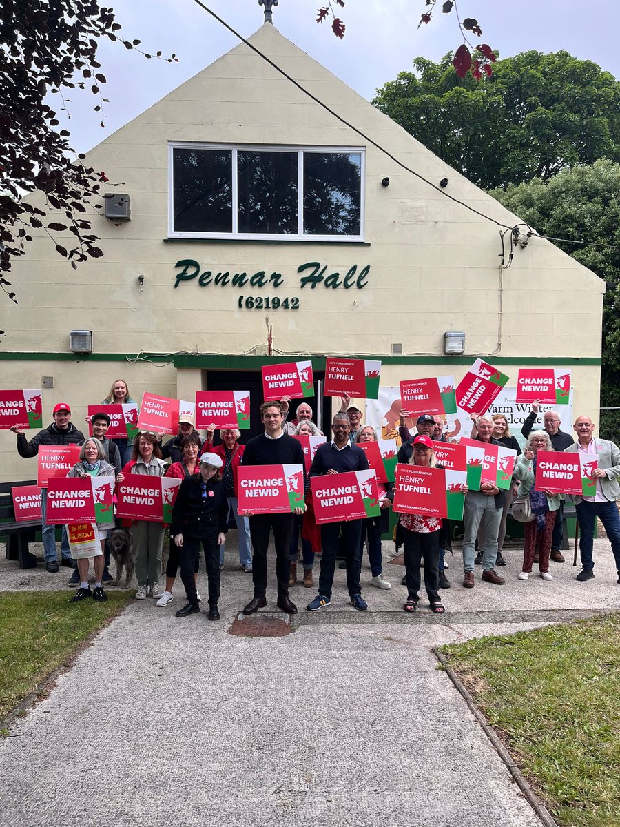 The last super Saturday before #GE2024 was spent in Pembroke Dock today! A massive thank you to everyone for joining us, and especially to <a href="/vaughangething/">Vaughan Gething</a>. 

We have run a fantastic campaign here in #Pembrokeshire, and are feeling hopeful for #change come Friday.