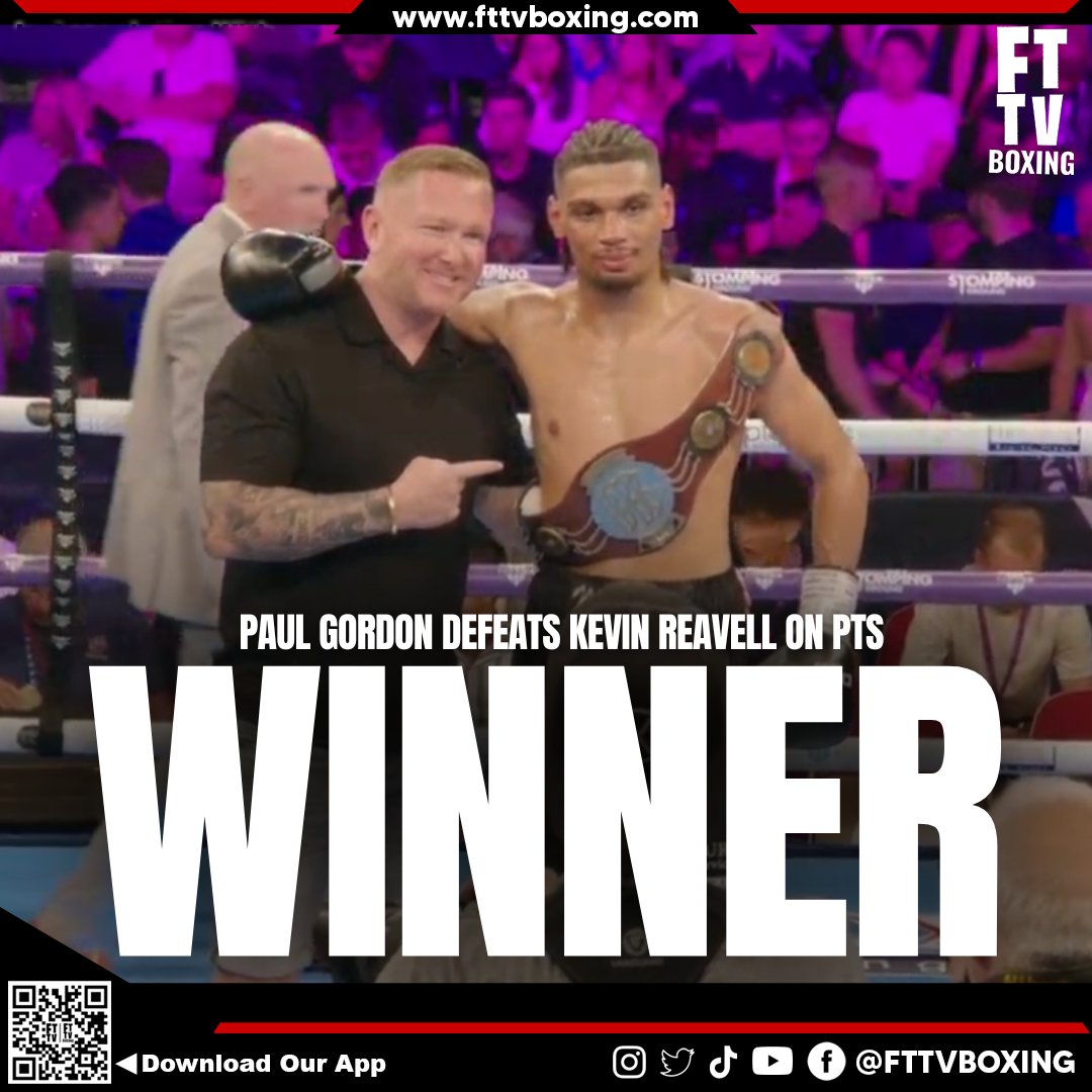 FTTVBoxing's tweet photo. Paul Gordon successfully defends his title. What a fight!

#JimmySains #GeorgeLiddard #TopTier #Mentality #fightnight #boxing #boxingfans #boxingnews #news #FightFans #DAZN #fttvboxing https://t.co/oULAa15Arn