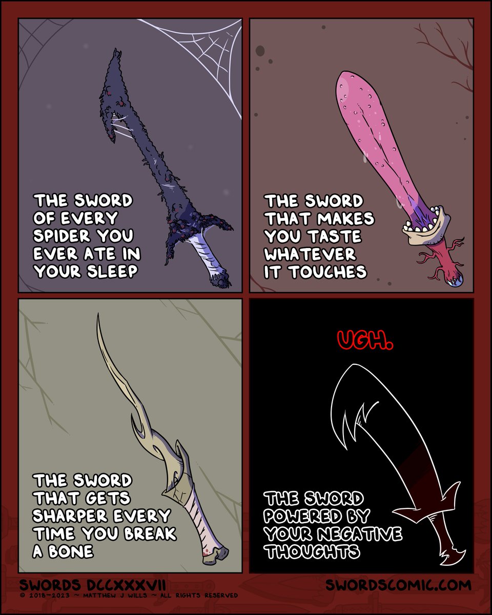 swordscomic's tweet image. Choose Your Weapon