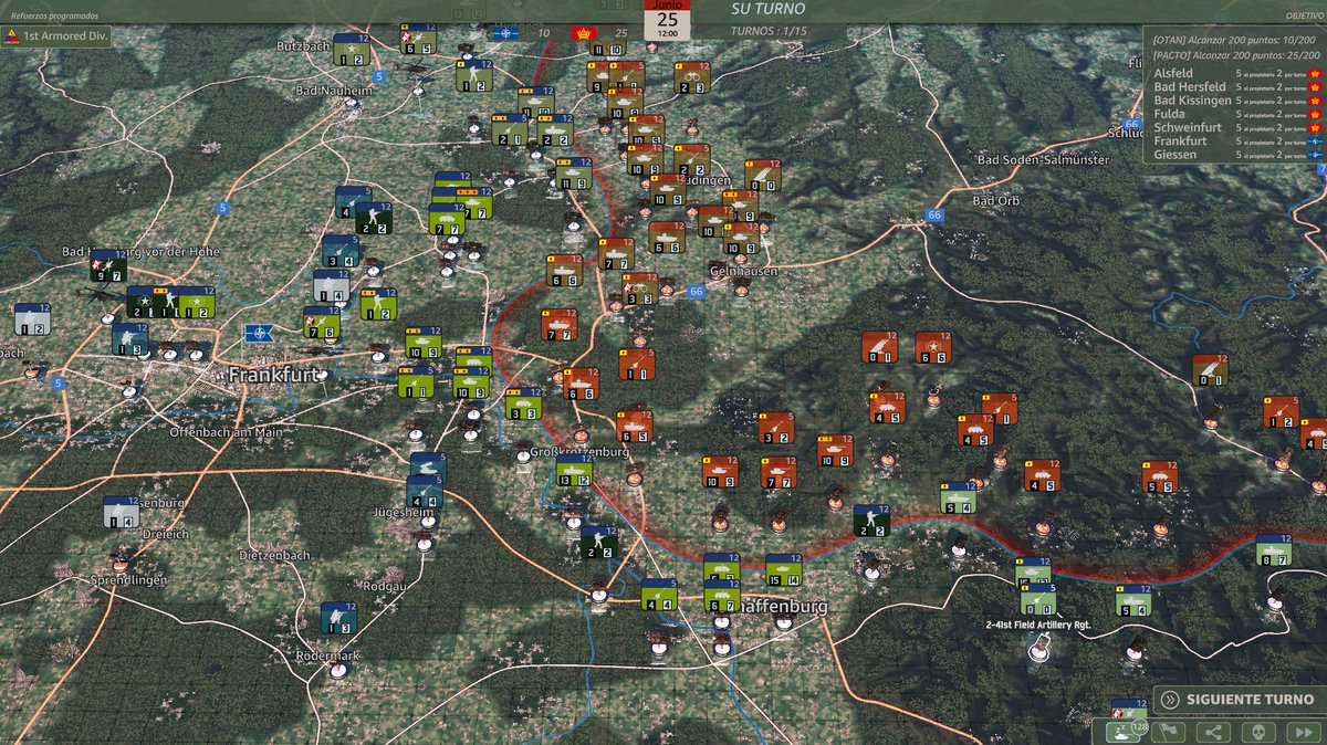 Pues este WARNO es de lo más interesante. Es como un Total War pero con la supuesta 3GM del 89, donde mueves las unidades en un mapa operacional y luego puedes elegir hacer los combates en táctico.