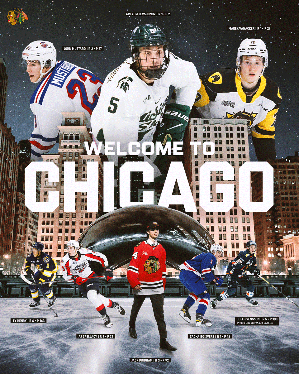 The Windy City welcomes the 2024 Blackhawks Draft class 🔥