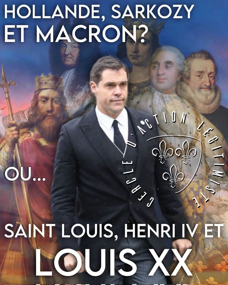 Louis_de_Lauban's tweet image. Les républiques ne tiennent pas la distance, seule la royauté légitime pourra relever la France ! Après l&apos;abstention, engagez vous pour la troisième restauration ! Rejoignez nos sections et délégations partout en France. #République #royalisme #légitimisme #LouisXX #ViveLeRoi