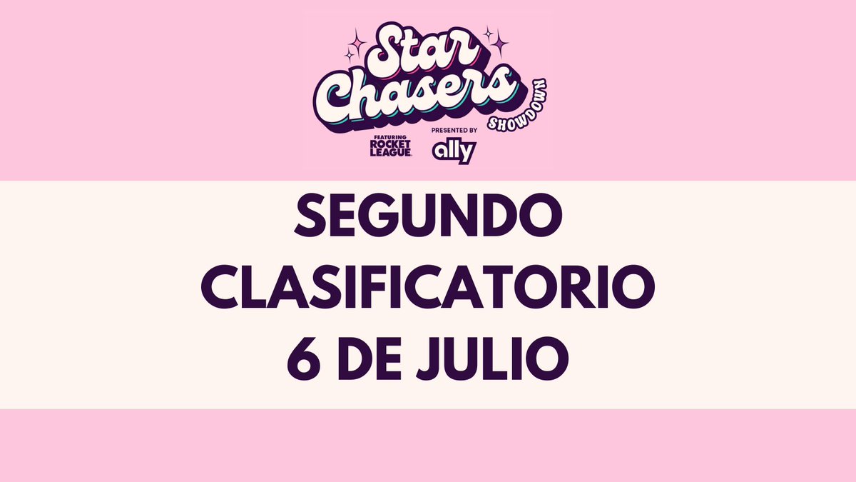 🚨ATENCIÓN JUGADORAS🚨

El 6 de Julio se jugará el clasificatorio para el segundo torneo de #StarChaserShowdon ( 9900💵 ), si conoces alguna jugadora de #RocketLeague se agradece el compartirlo 💪

✍️start.gg/tournament/sta…
🧾raidiant.link/SCS2024-Rulebo…
ℹ️ discord.gg/raidiant