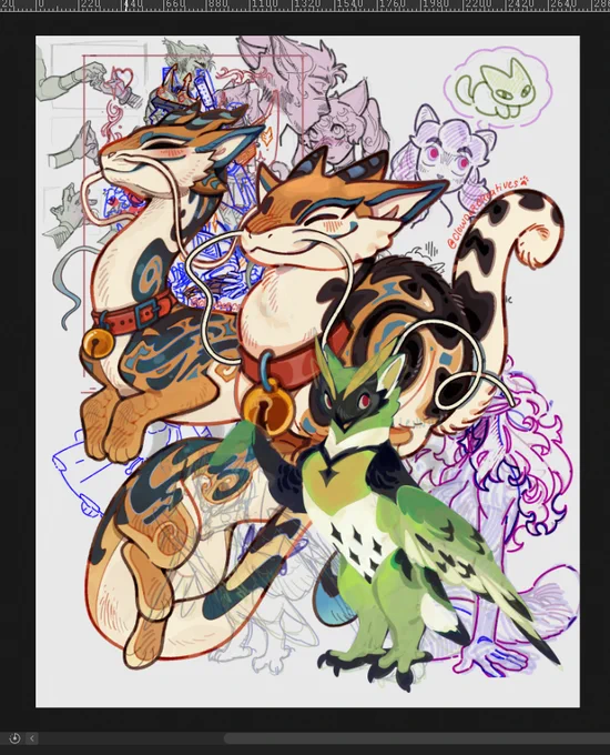 I got my own very first display tablet and i have been practicing using it! 