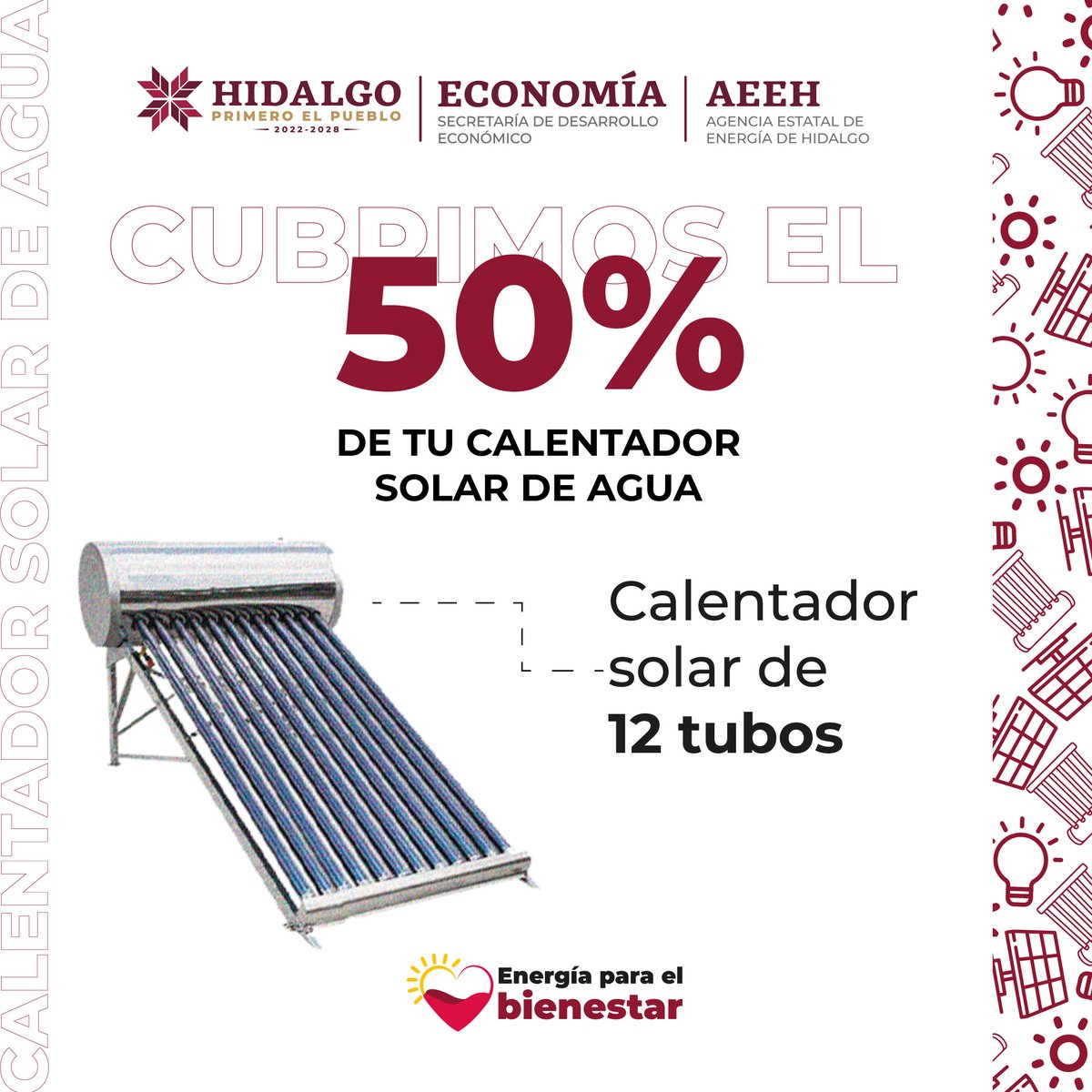 Sedeco_Hgo's tweet photo. ¡No te pierdas esta oportunidad! 🌞
Regístrate en la 2a. Convocatoria del programa #EnergíaParaElBienestar.
¡Inscríbete ahora!
https://t.co/p8WSWQpYrH 🌍
#ElHidalgoQueQueremos https://t.co/lu7LfGkX3e