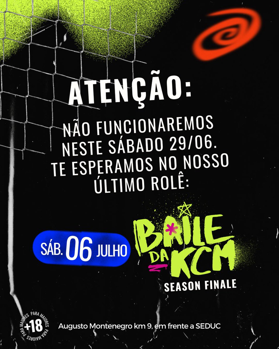 CentralLate's tweet photo. Amores, hoje infelizmente não conseguiremos abrir a kasinha, mas nosso foco será o sábado de 06/07 BAILE DA KCM - Season Finale. O melhor da kcm e muitas surpresas ❤️‍🔥 https://t.co/HiP1891S6Z