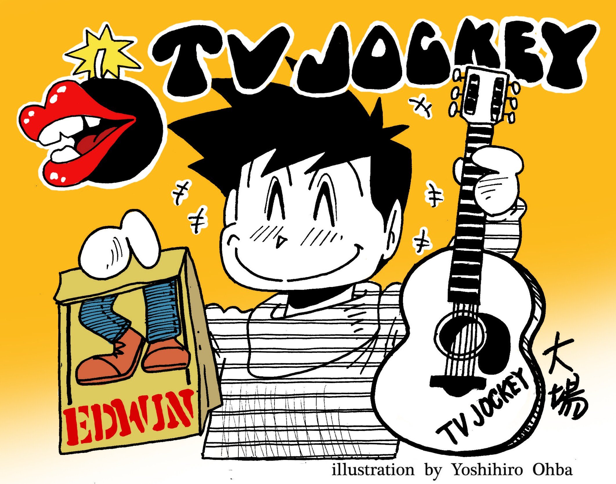 イエロー アコースティックギター TV-Jockey（カタログでは