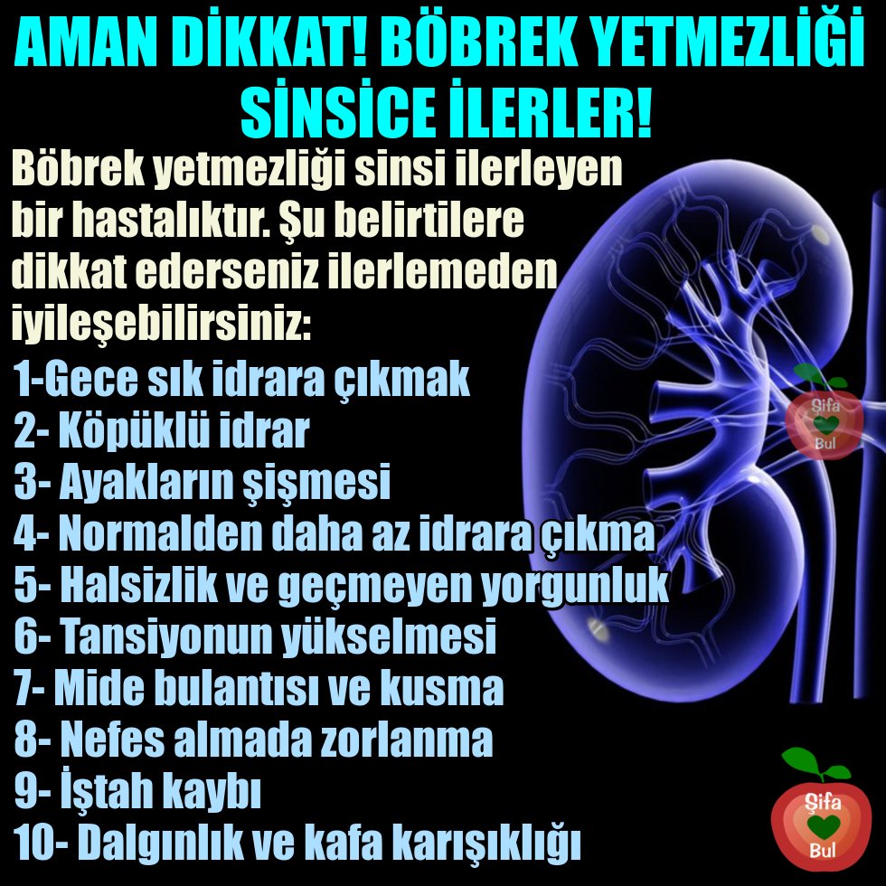 SifaBul's tweet photo. AMAN DİKKAT! BÖBREK YETMEZLİĞİ SİNSİCE İLERLER!

Böbrek yetmezliği sinsi ilerleyen bir hastalıktır. Şu belirtilere dikkat ederseniz ilerlemeden iyileşebilirsiniz:

#böbrek #böbrekyetmezliği #böbrekhastalıkları #böbreksorunları #böbrekyetmezliğibelirtileri #şifabul #şifabulun https://t.co/lSkcZNPZSj