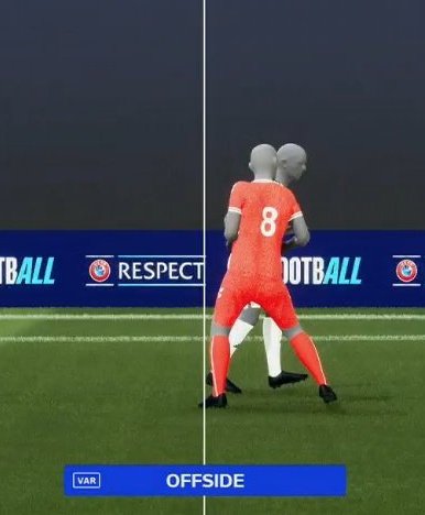 iMiaSanMia's tweet image. The offside position that ruled Denmark's goal out