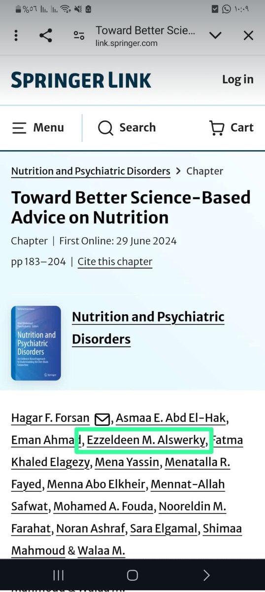 Despite the war here in Gaza, I am proud to share this small achievement that I worked on two years ago.🥰🥰 
link.springer.com/chapter/10.100…
