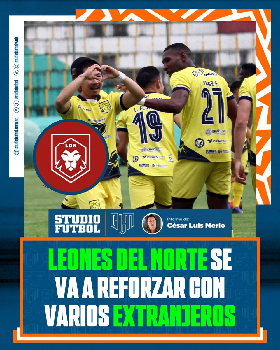 CLMerlo's tweet photo. 🚨Leones del Norte acordó la llegada de ¡seis! refuerzos argentinos.
ℹ️Para @StudioFutbol ➡️ https://t.co/pe00FdIh4R https://t.co/2rpf39XTA0