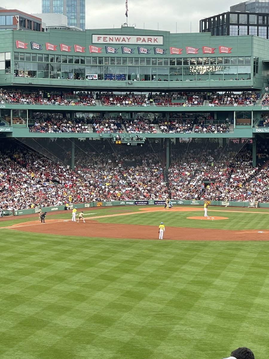 Rooting for the padres at Fenway… what a park!