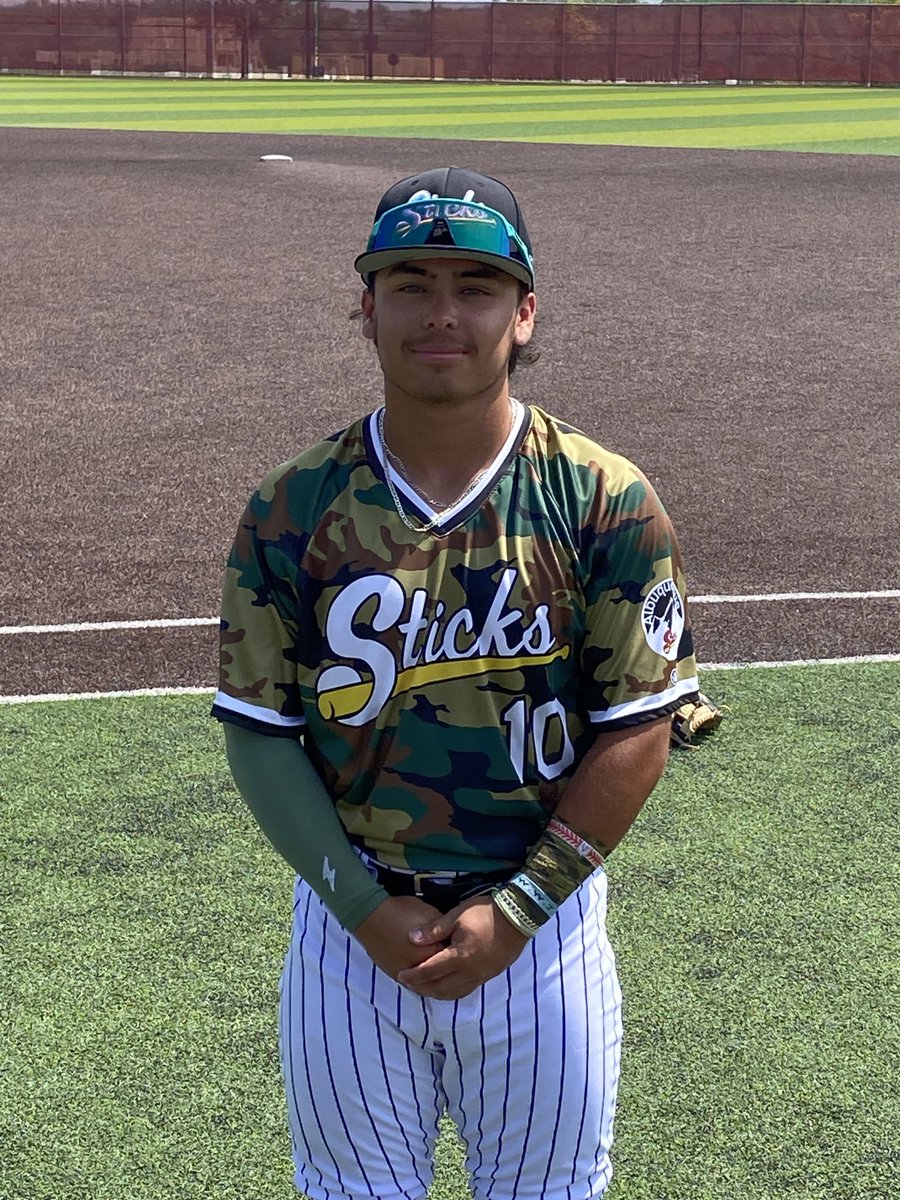 ✭Five Tool Texas✭ (@fivetooltexas) on Twitter photo F: <a href="/SticksBB_ABQ/">Sticks Baseball Southwest</a> 17U James 5, Arlington A’s Nationals 1
PoG: <a href="/WallKelan/">KELAN WALL</a> 4 IP, 5K, H, 0R / 1-2, RBI
Hitter: <a href="/_16josue/">Josue</a> 2-2, 2 RBI
Notable: Caden Campbell 2-3, 2B, 3B   F: <a href="/SticksBB_ABQ/">Sticks Baseball Southwest</a> 17U James 5, Arlington A’s Nationals 1
PoG: <a href="/WallKelan/">KELAN WALL</a> 4 IP, 5K, H, 0R / 1-2, RBI
Hitter: <a href="/_16josue/">Josue</a> 2-2, 2 RBI
Notable: Caden Campbell 2-3, 2B, 3B  