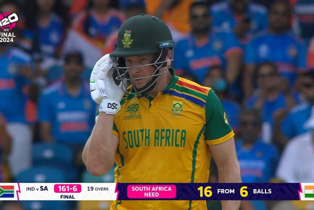 Huge Respect for South Africa 🇿🇦 

South Africa played one of the Finest Cricket throughout this T20 World Cup 2024, but at the end got beaten by unbeaten India 🇮🇳 

SA 🇿🇦 Won 8 Consecutive Matches, but lost the Final by "Barest of Margin"

#INDvSA #T20WorldCupFinal #ViratKohli